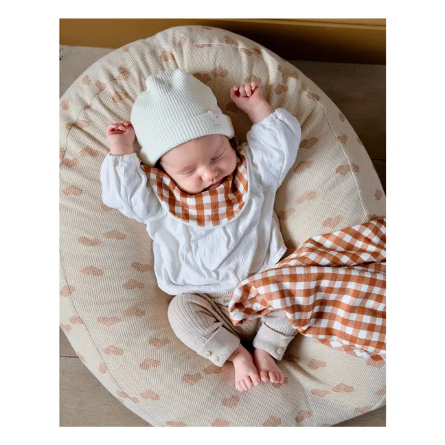 Bezug für Mehrzweck-Babynest Herz | Cremefarben