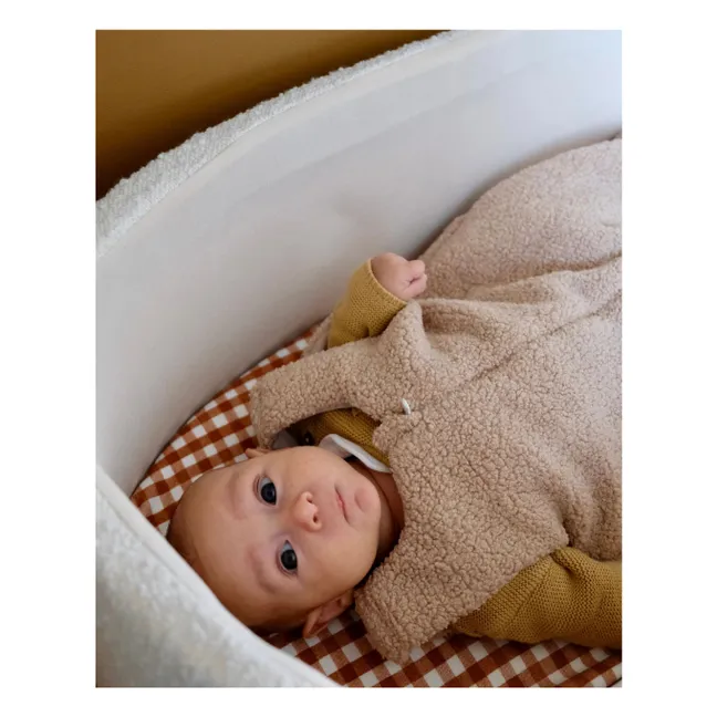 Babyschlafsack Teddy aus Bio-Baumwolle | Sandfarben