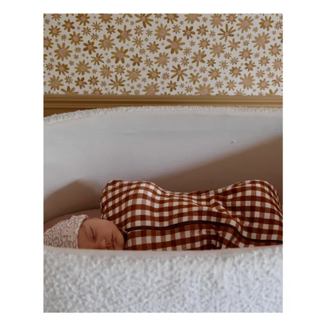 Vichy organic cotton swaddling bag | Caramel