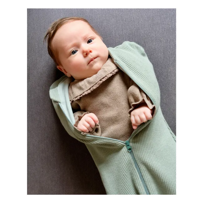 Organic cotton swaddling bag | Sage