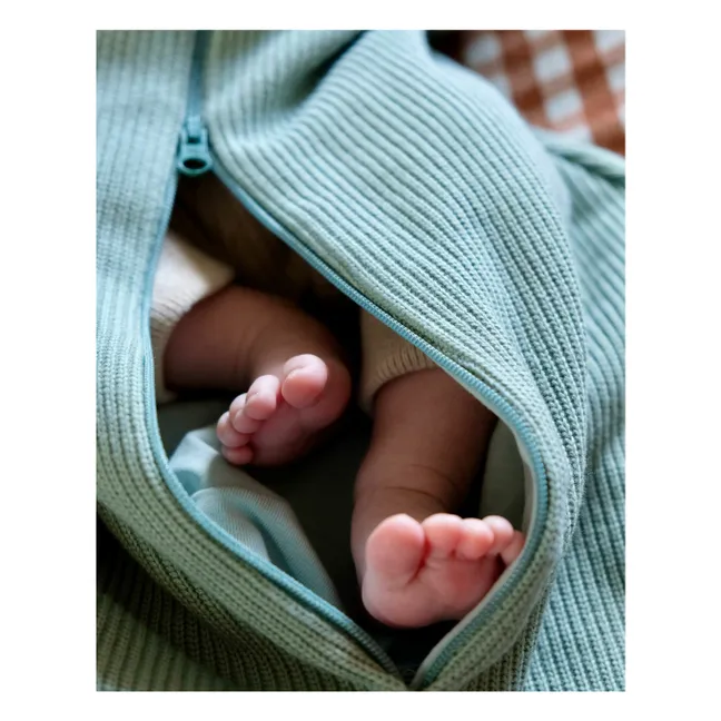 Organic cotton swaddling bag | Sage