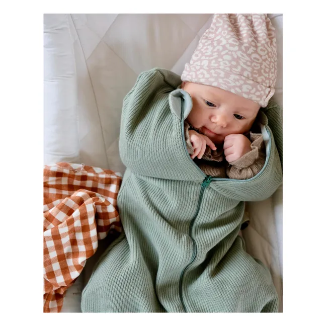 Organic cotton swaddling bag | Sage