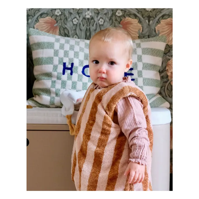 Babyschlafsack mit Füßen aus Bio-Baumwolle Mocha Latte