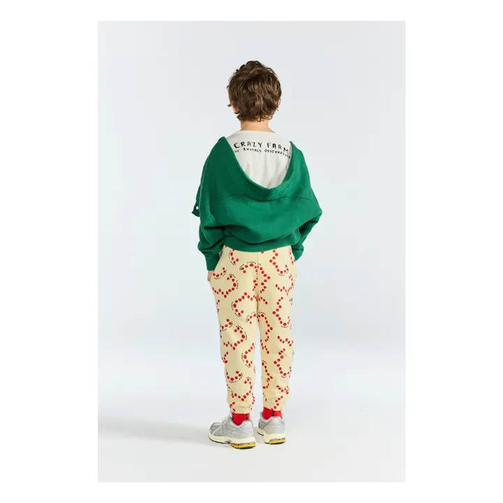 Cardigan Racoon Coton Bio | Vert- Image produit n°2