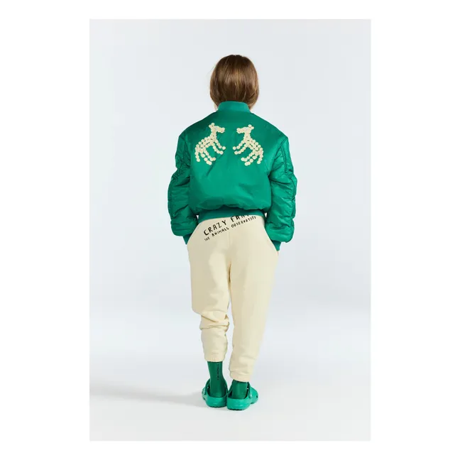 Panda Bomber Fibras recicladas | Verde