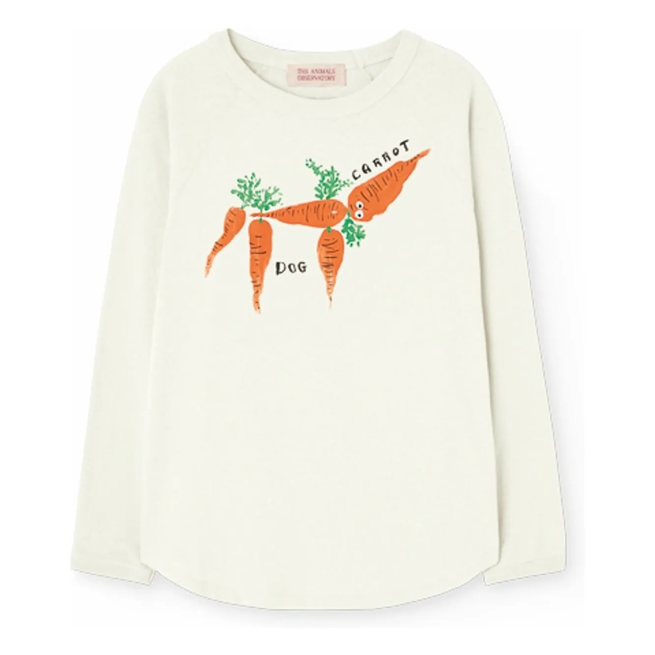 The Animals Observatory Ecru Anteater Organic Cotton T-Shirt