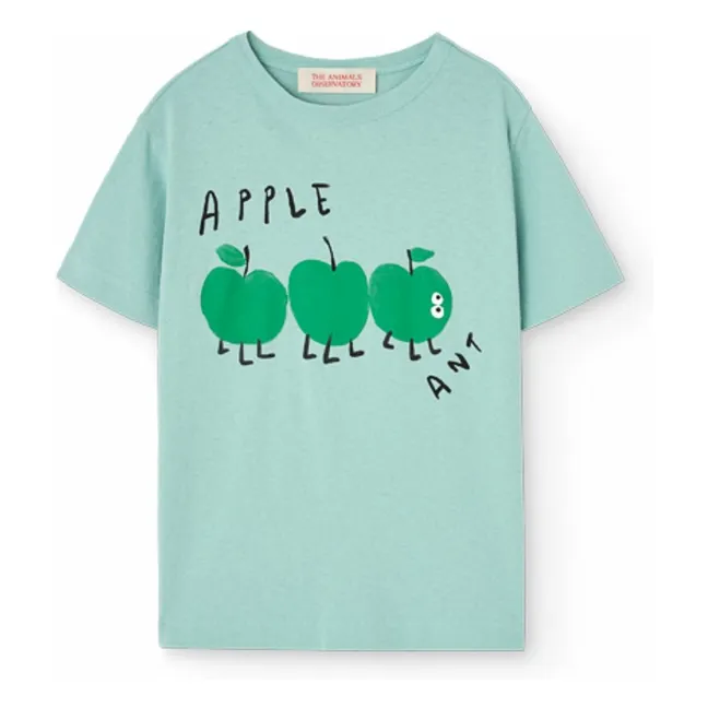 T-shirt Rooster Coton Bio | Turquoise