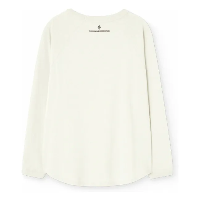 Anteater organic cotton T-shirt | Ecru