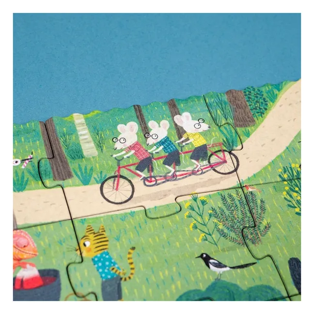 Birthday puzzle and detective game - 100 pieces