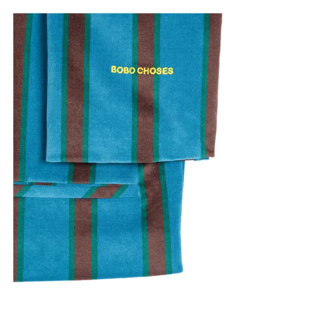 Chaqueta de terciopelo a rayas - Colección Mujer | Azul Marino