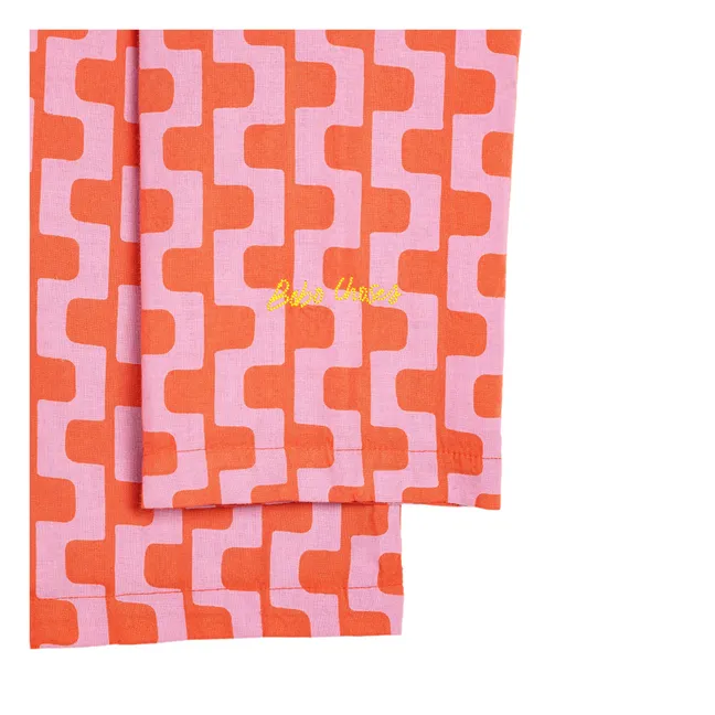 Pijama de algodón orgánico estampado - Colección Mujer | Violeta