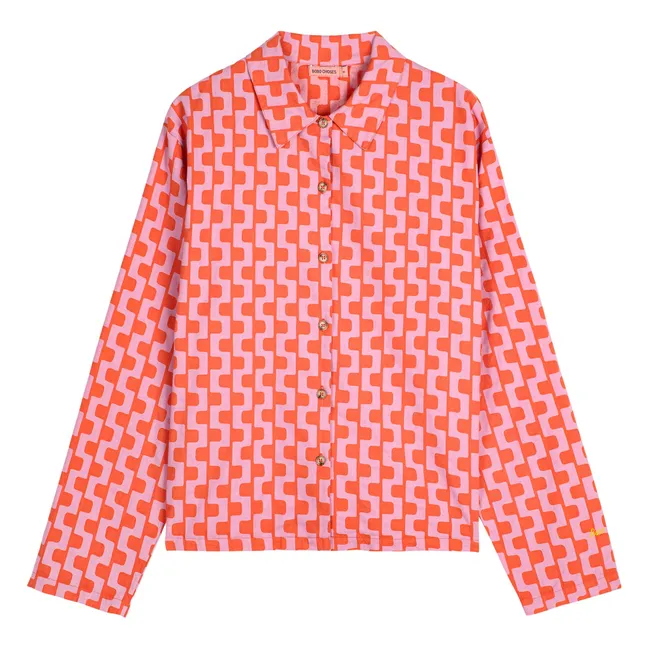 Pijama de algodón orgánico estampado - Colección Mujer | Violeta