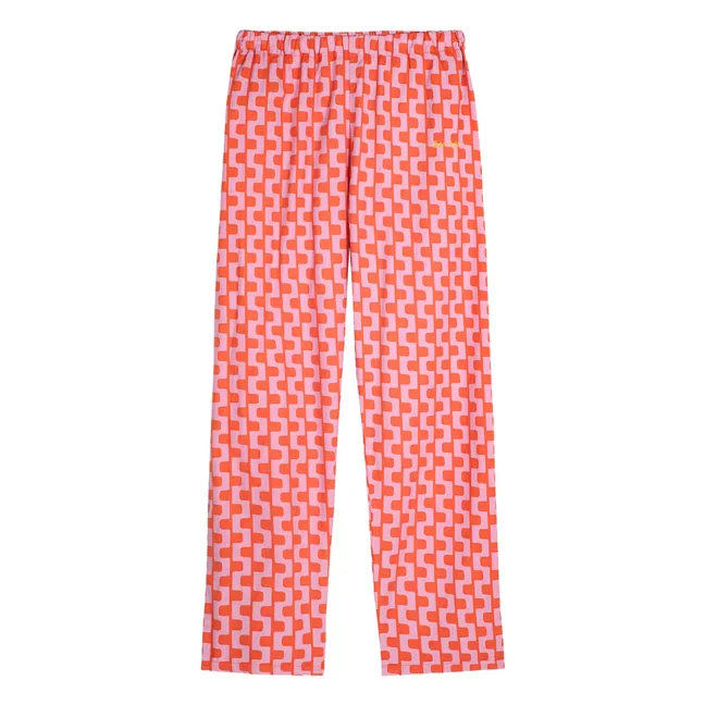 Pijama de algodón orgánico estampado - Colección Mujer | Violeta