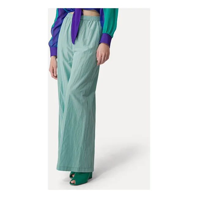 Pantalon Palazzo Taffetas | Aqua