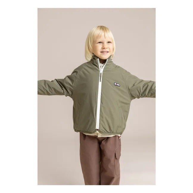 Veste Polaire Réversible Monceau Fibres Recyclées | Vert kaki