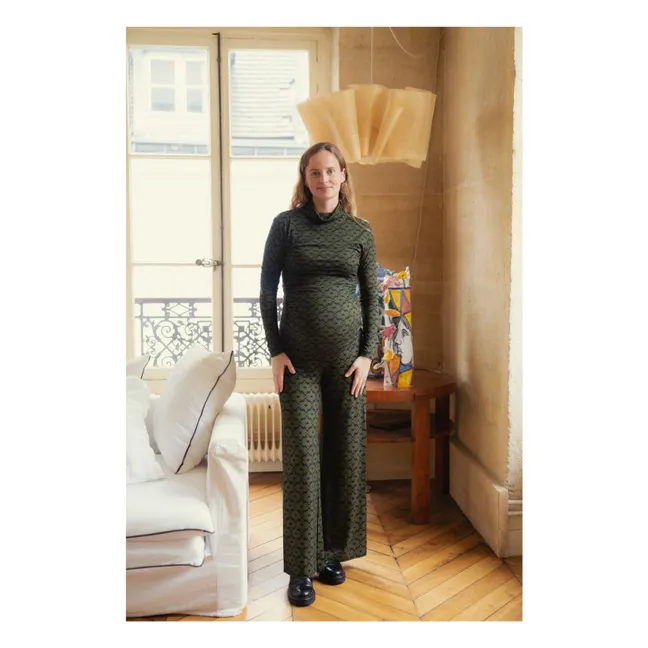 Pantalones de embarazada Andrea Seventies | Verde Kaki