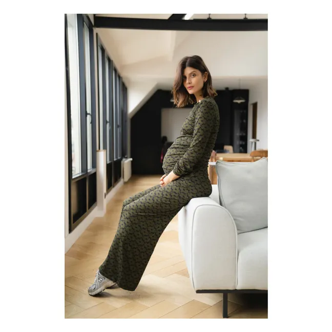 Andrea Seventies Pregnancy Pants | Khaki