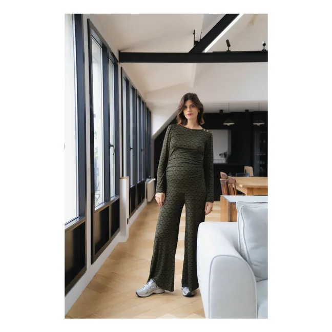 Schwangerschaftshose Andrea Seventies | Khaki