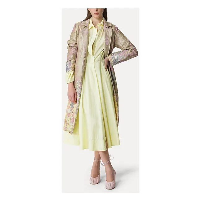 Robe Popeline de Coton | Jaune
