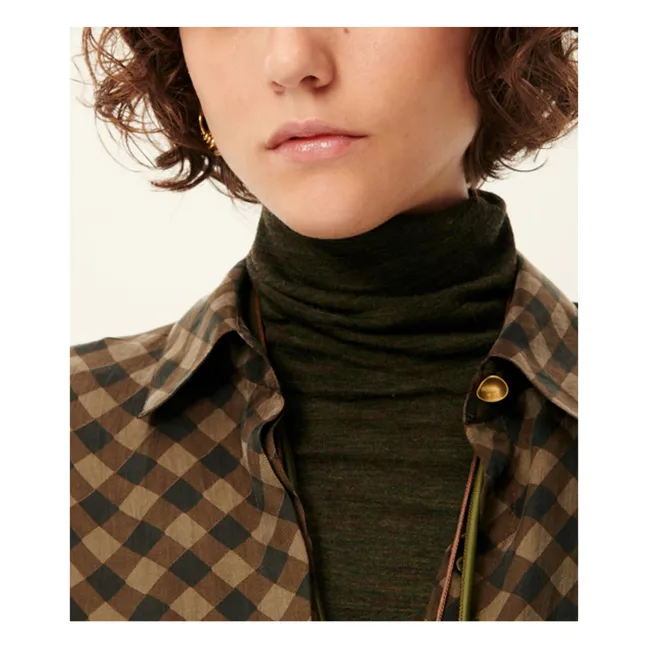 Hemd Armanchecks Kariert | Khaki