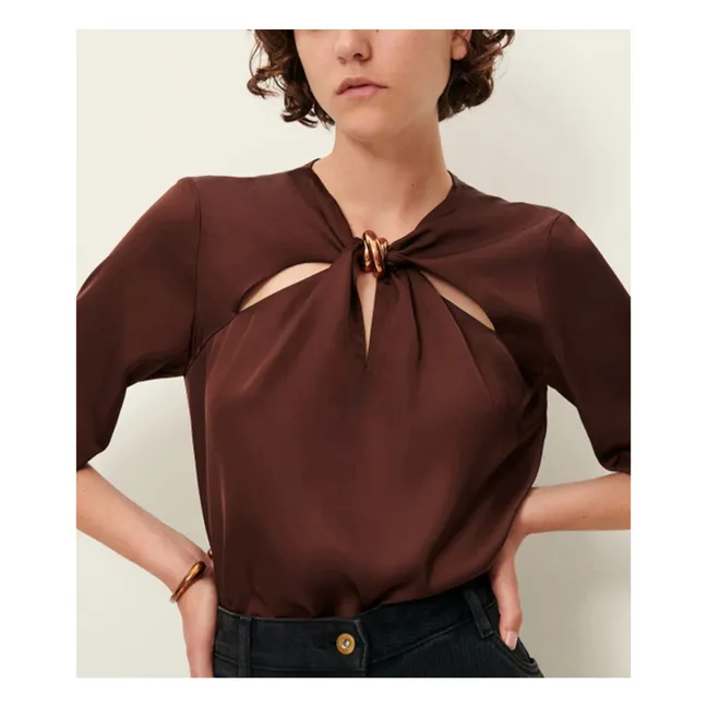 Amaya blouse | Brown