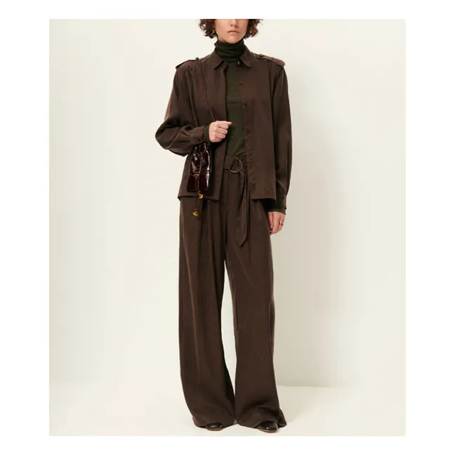 Camicia a righe Ginnie | Marrone