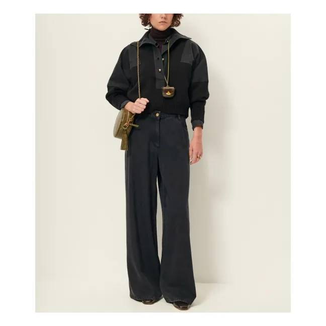 Jersey de lana merina Wysael | Negro