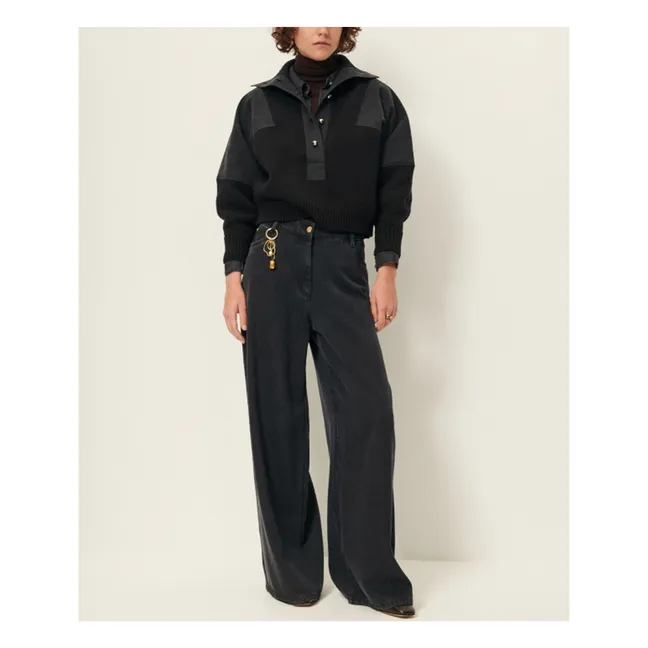 Jersey de lana merina Wysael | Negro