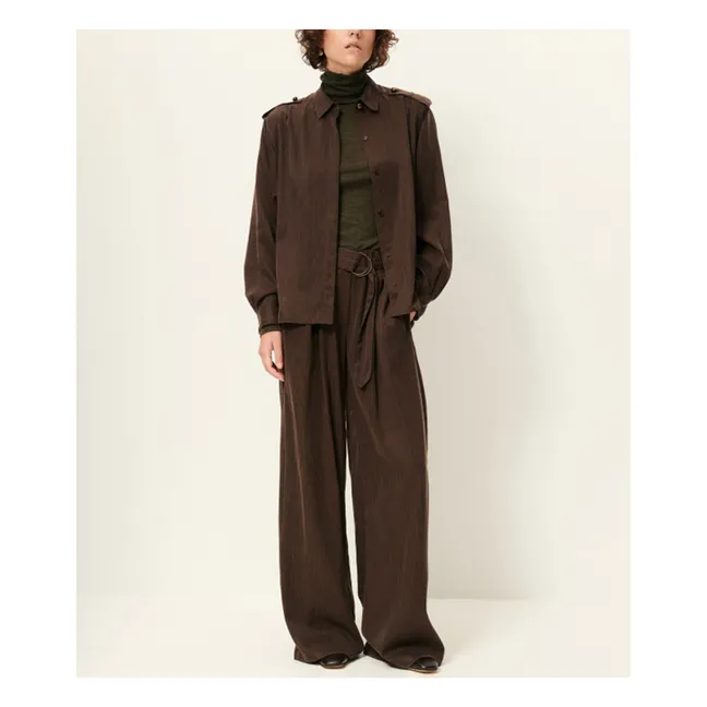 Pantalon Rim C Rayé | Marron