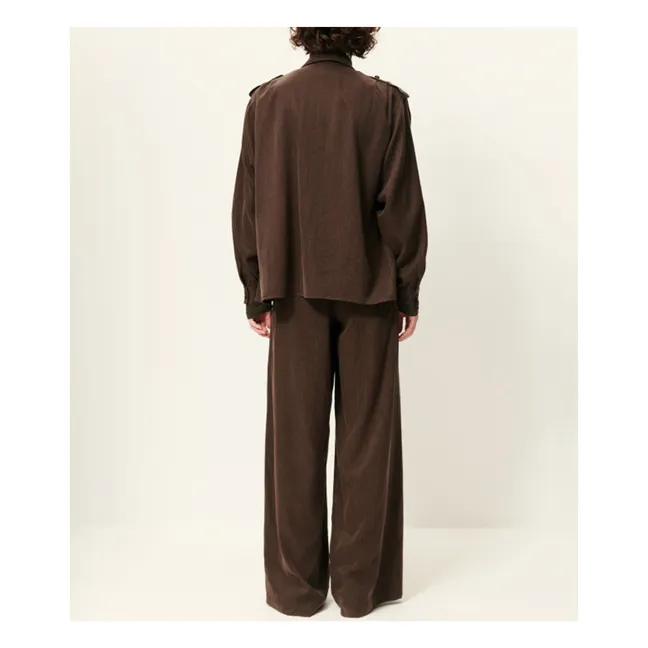 Pantalones de rayas Rim C | Marrón