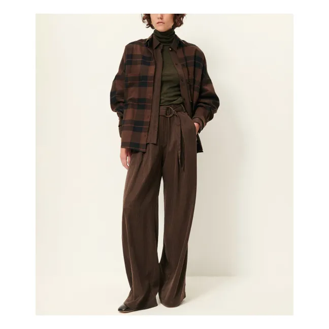 Pantalones de rayas Rim C | Marrón