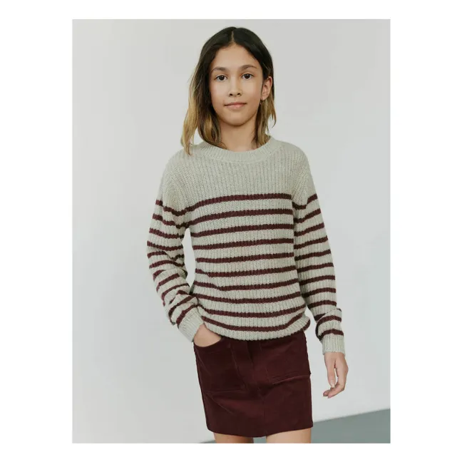 Pull Pollysy Rayé | Beige