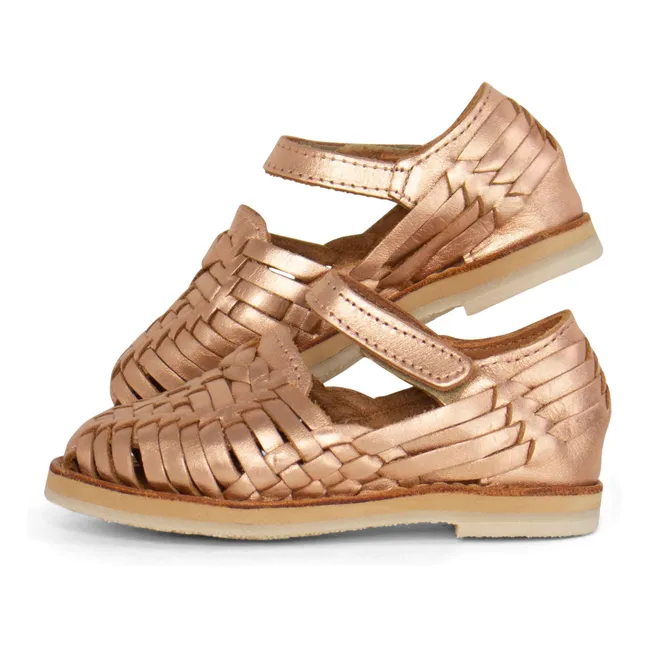 Sandales Alegria | Or rose