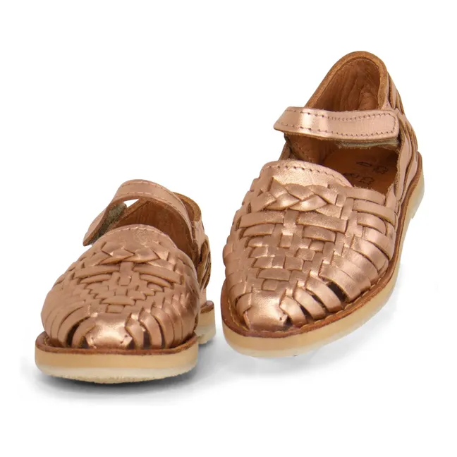 Sandales Alegria | Or rose