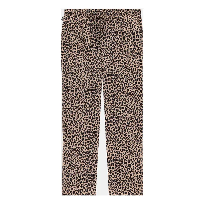 Pyjama-Hose Leopard | Beige