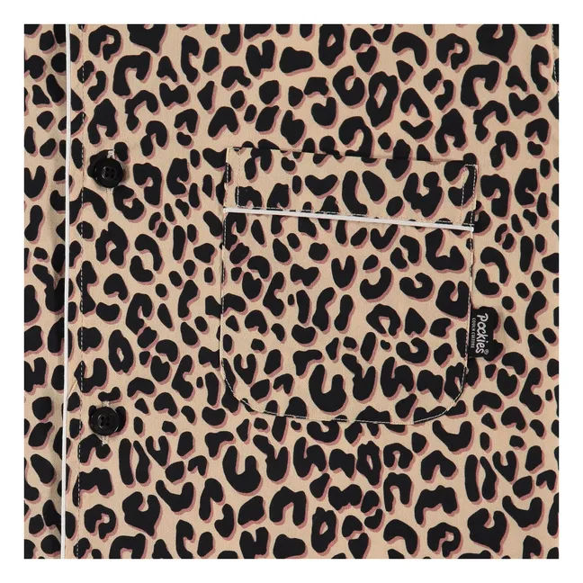 Pyjamahemd Leopard | Beige