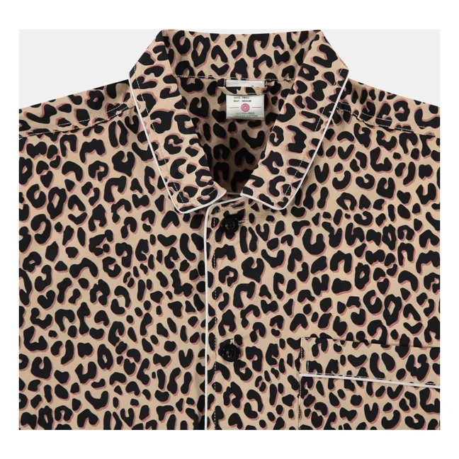 Chemise Pyjama Léopard | Beige