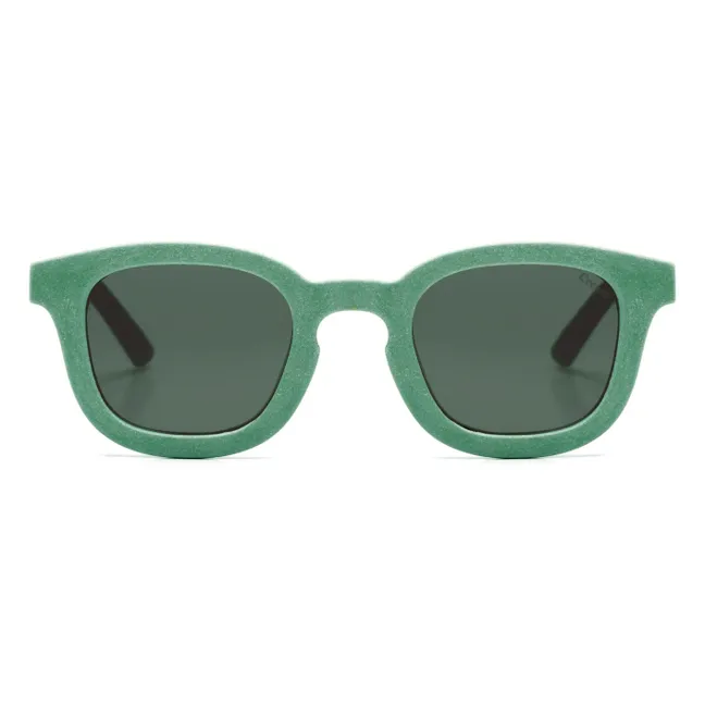 Abgerundete Sonnenbrille Cream x Gray Label | Grün