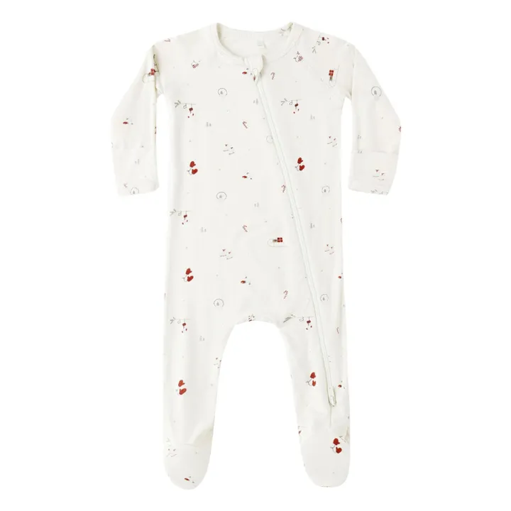 Combinaison à Pieds Winter Wonderland | Ecru- Image produit n°0
