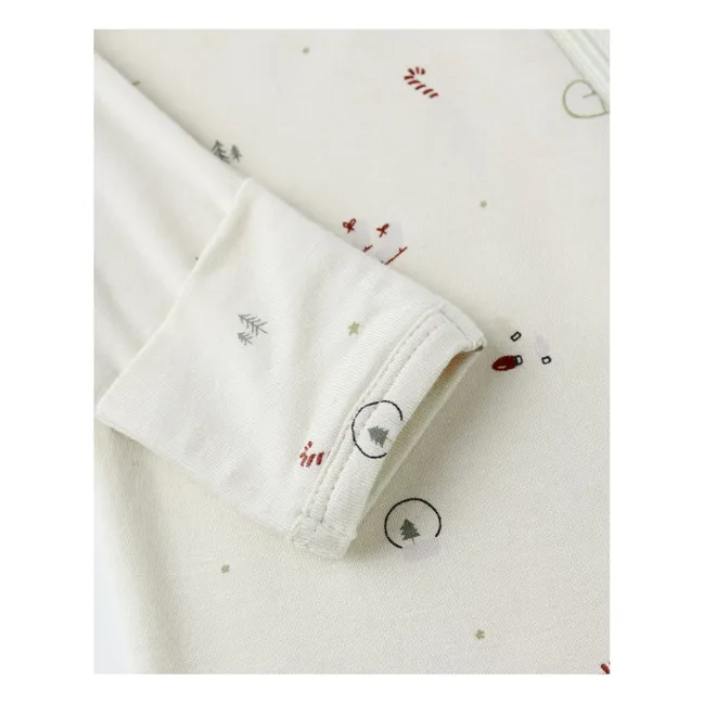 Winter Wonderland Footed Jumpsuit | Ecru