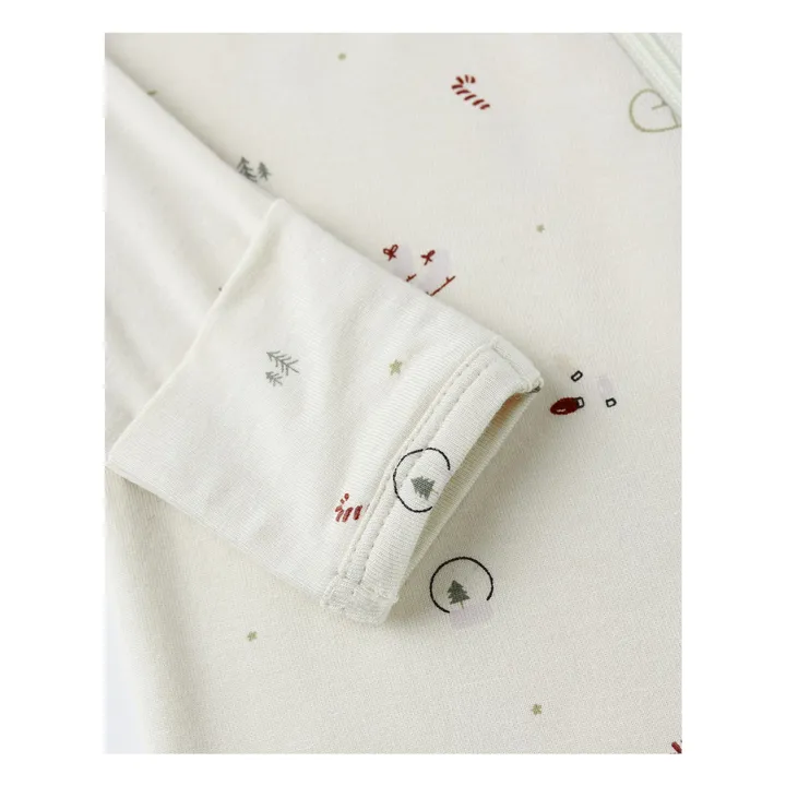 Combinaison à Pieds Winter Wonderland | Ecru- Image produit n°3