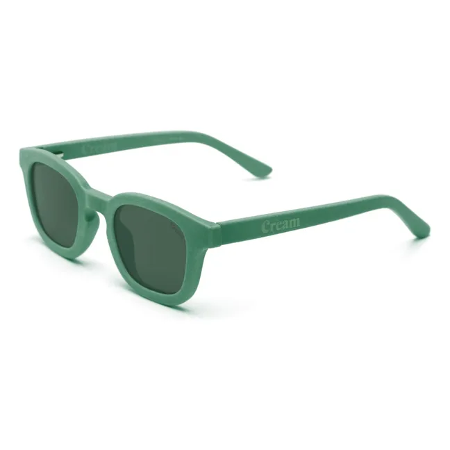 Abgerundete Sonnenbrille Cream x Gray Label | Grün