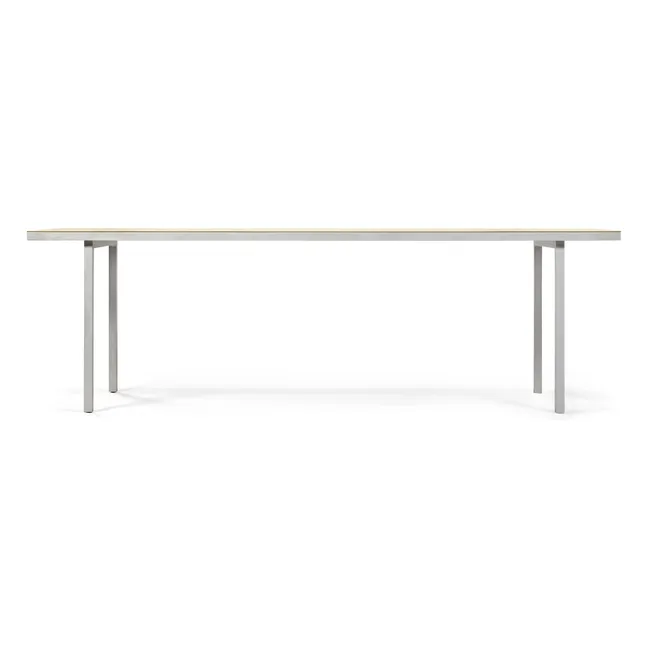 Mesa de comedor de aluminio, Muller Van Severen | Marfil