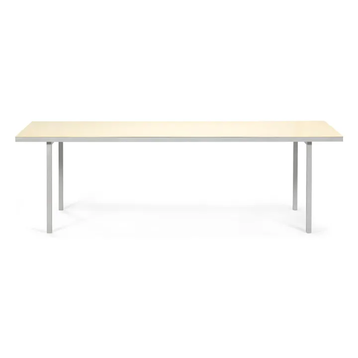 Mesa de comedor de aluminio, Muller Van Severen | Marfil- Imagen del producto n°1