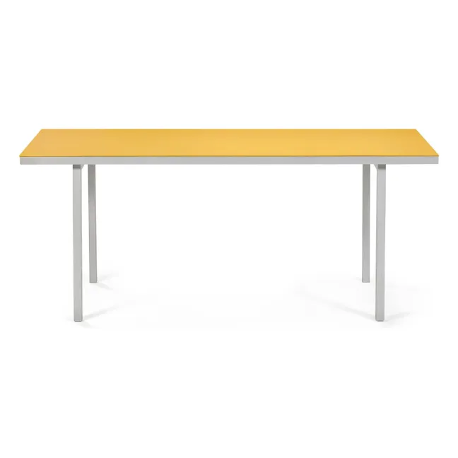 Mesa de comedor de aluminio, Muller Van Severen | Amarillo