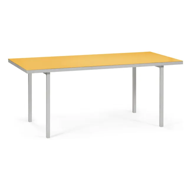 Table à dîner Alu, Muller Van Severen | Jaune