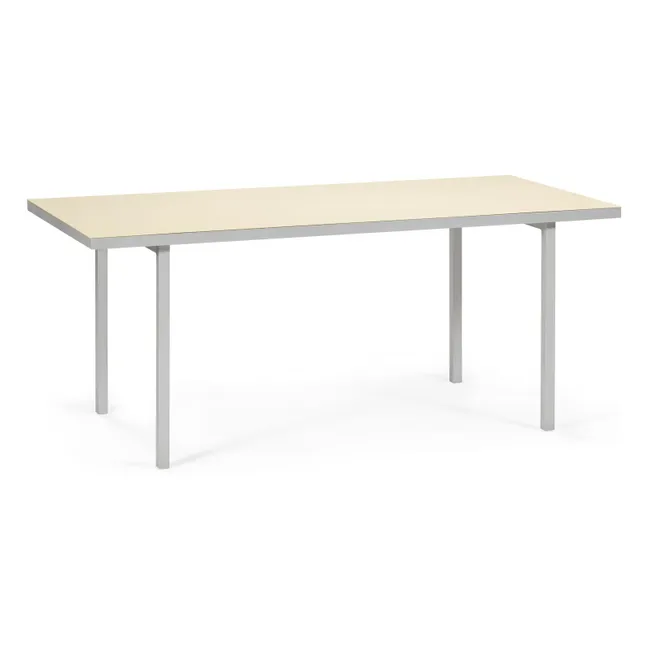 Mesa de comedor de aluminio, Muller Van Severen | Blanco