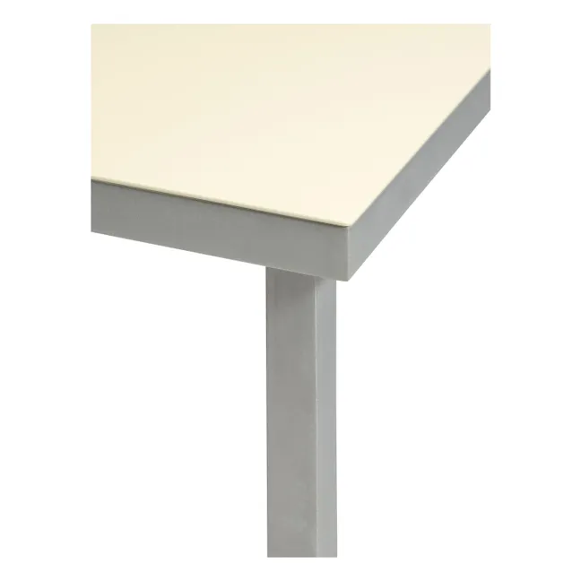Mesa de comedor de aluminio, Muller Van Severen | Marfil