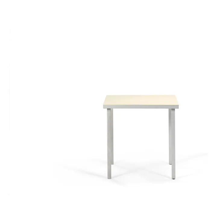 Mesa de comedor de aluminio, Muller Van Severen | Marfil- Imagen del producto n°1