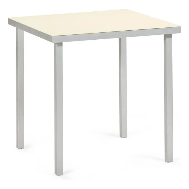 Mesa de comedor de aluminio, Muller Van Severen | Marfil